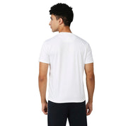 Men's Feather Touch Round White T-Shirt