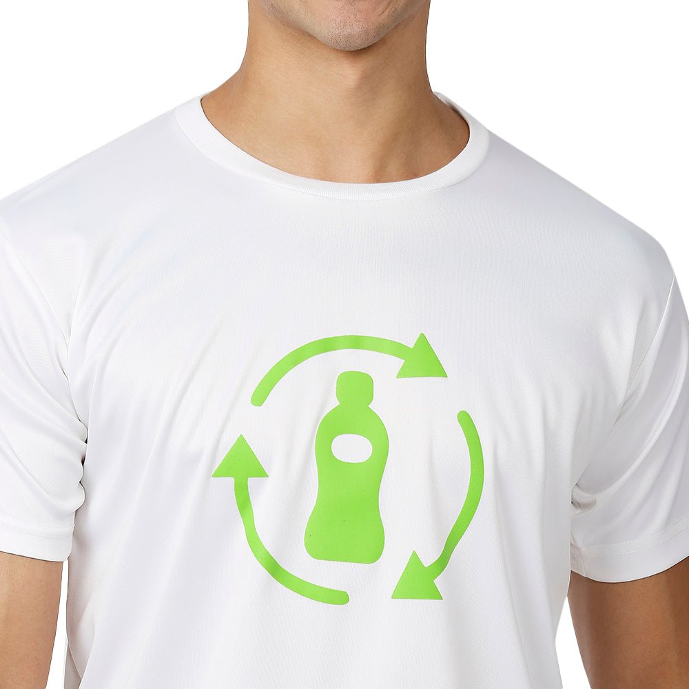 Men's Round White T-Shirt
