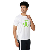 Men's Round White T-Shirt