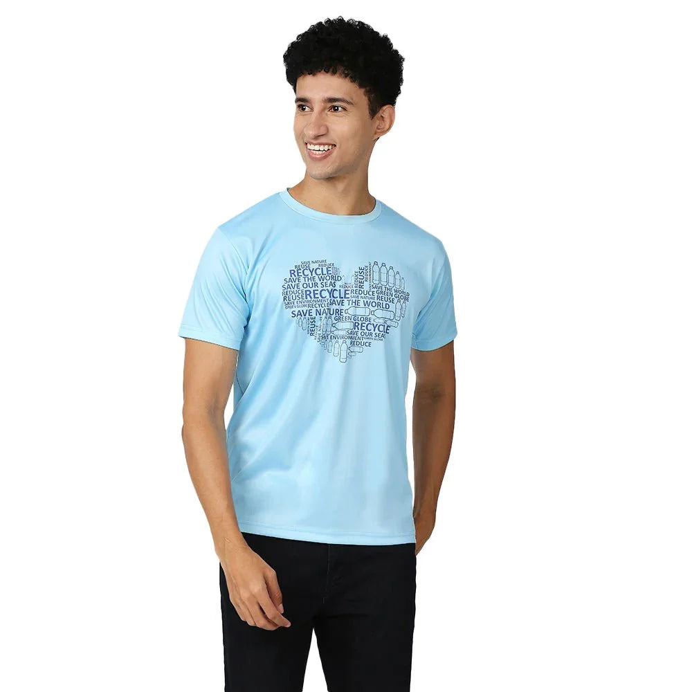 Men's Feather Touch Blue T-Shirt