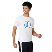 Men's Feather Touch Round White T-Shirt