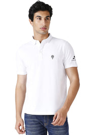 White Golf Polo T-Shirt – Feather Touch