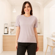 Feather Touch Round Neck T-Shirt