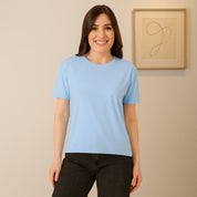 Feather Touch Round Neck T-Shirt
