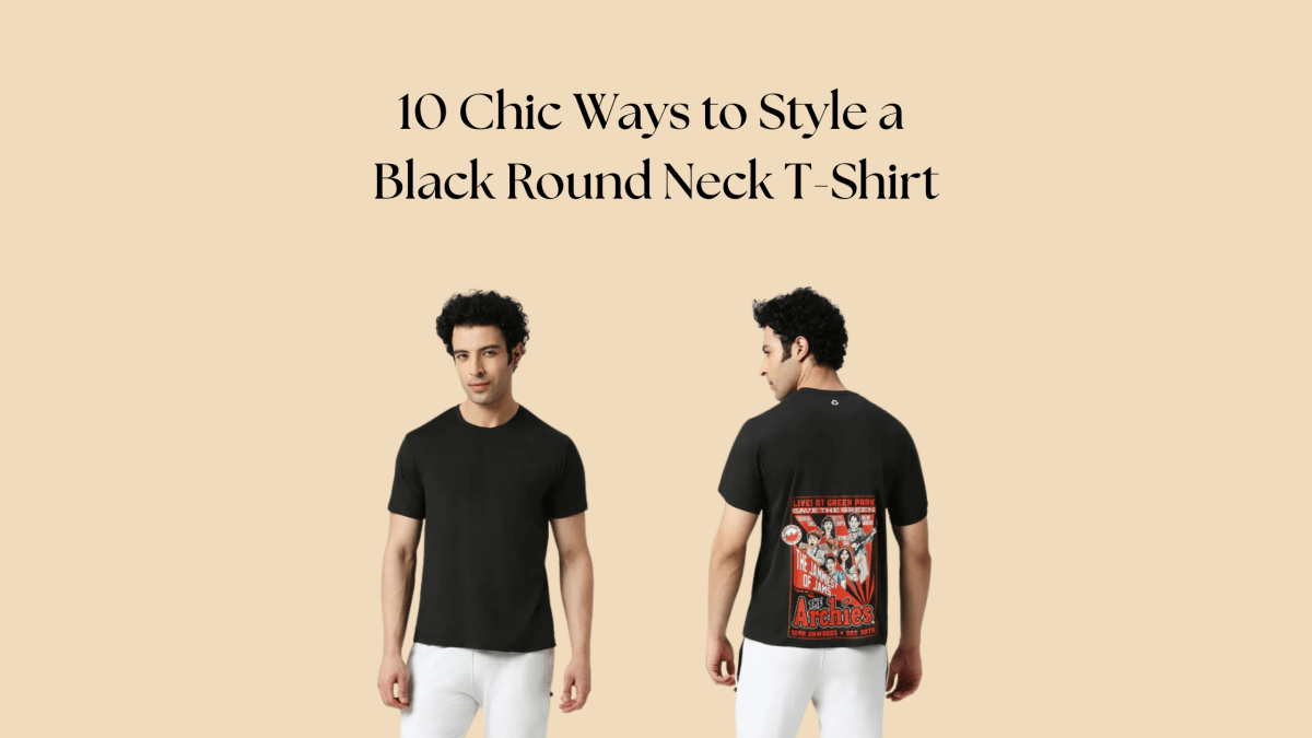 10 Chic Ways to Style a Black Round Neck T-Shirt