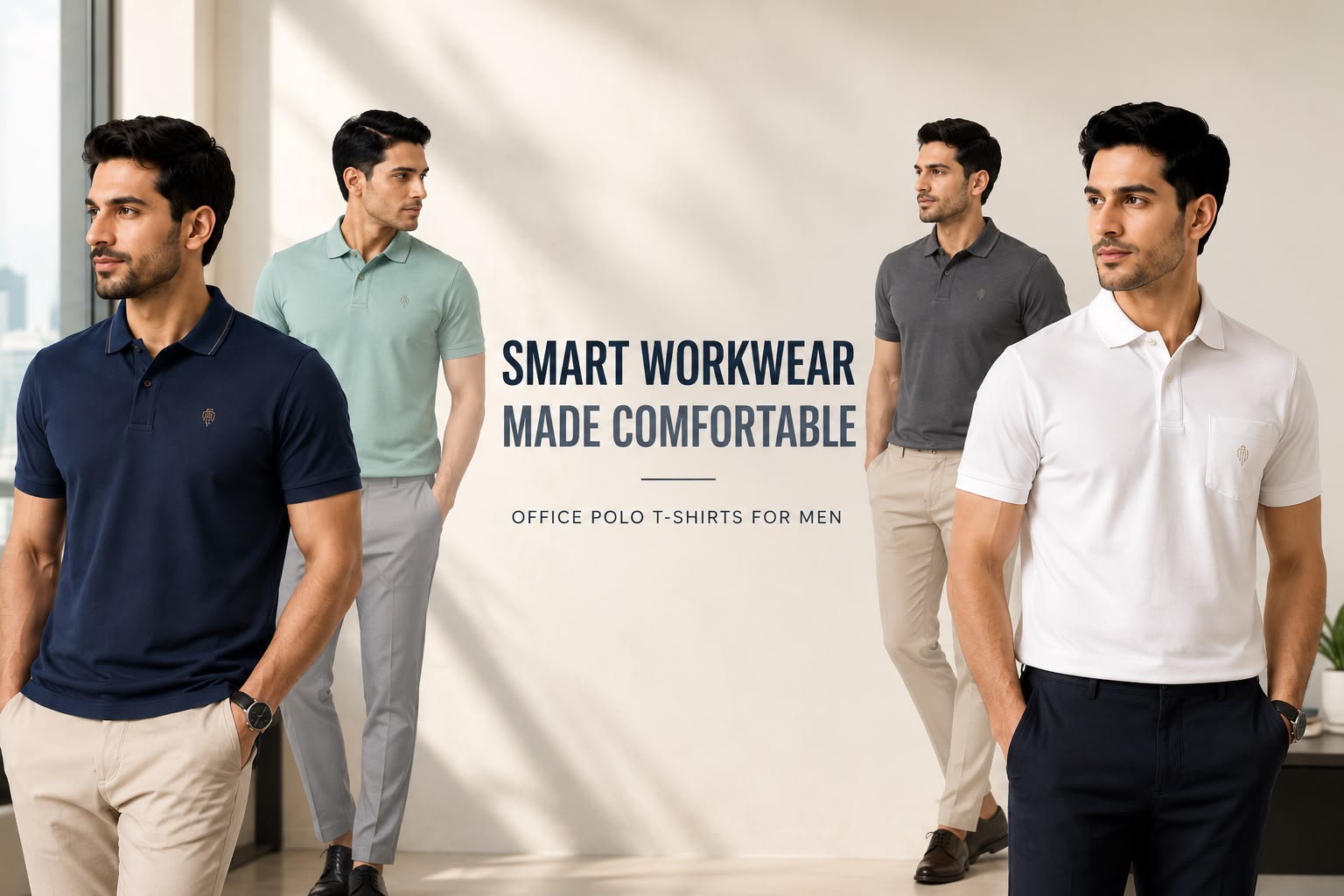 Office Polo T-Shirts for Men: Smart, Breathable Workwear That Actually Works