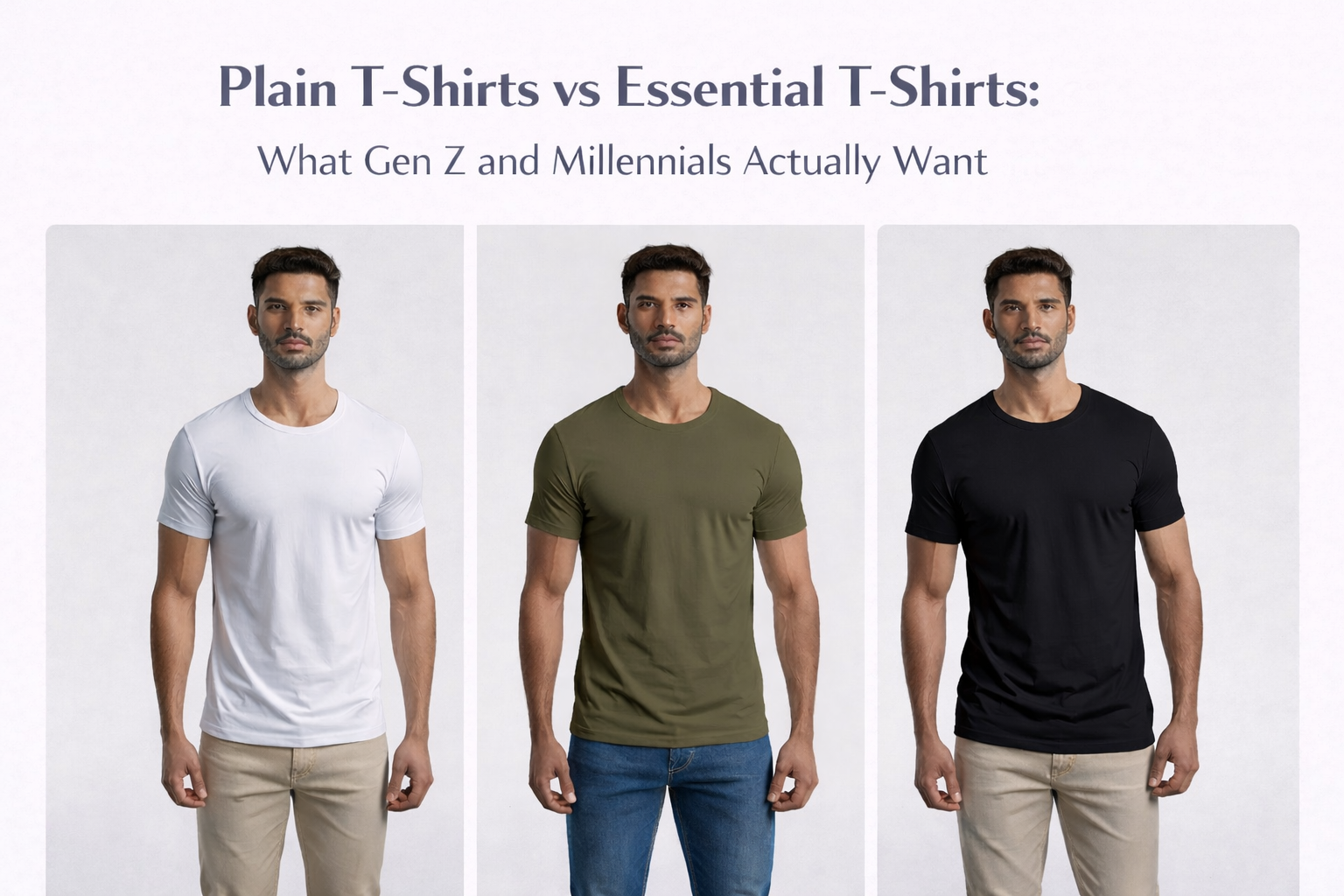 Plain T-Shirts vs Essential T-Shirts: What Gen Z and Millennials Actually Want