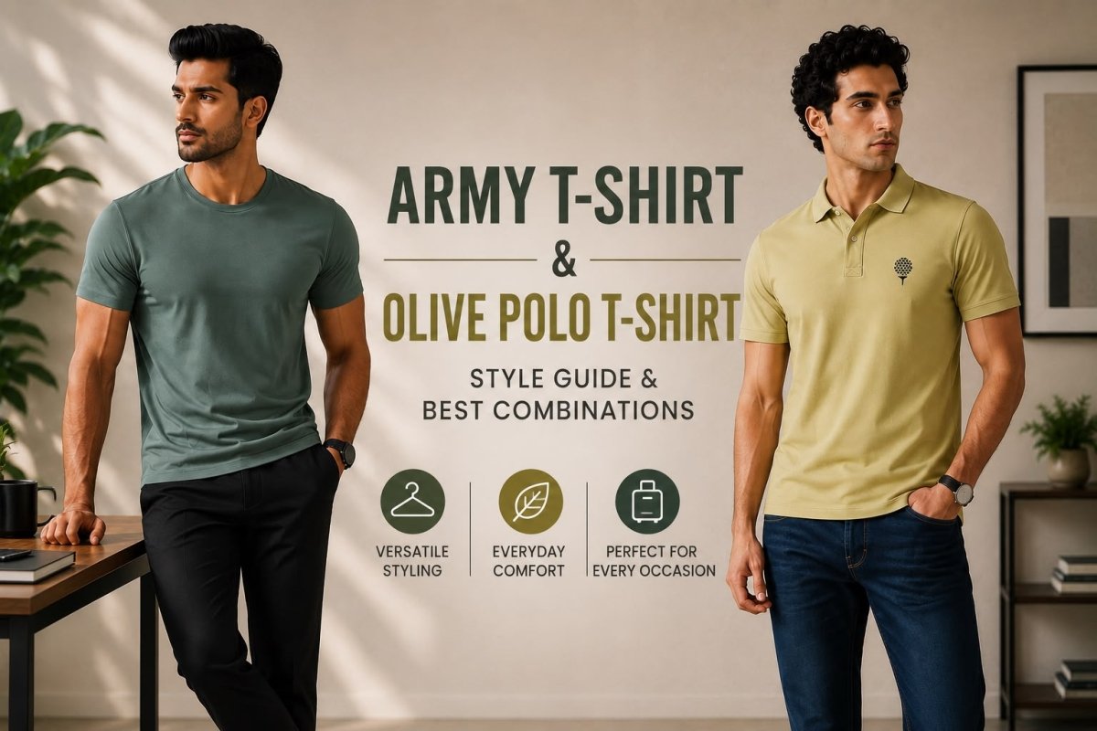 Army T-Shirt & Olive Polo T-Shirt for Men: Style Guide and Best Combinations