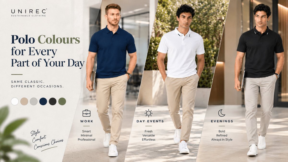 Best Polo T-Shirt Colours for Men: Work, Day Events & Evenings
