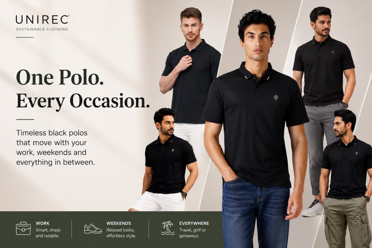 Black Polo T-Shirt Combinations for Men: A Guide to Work and Casual Outfits
