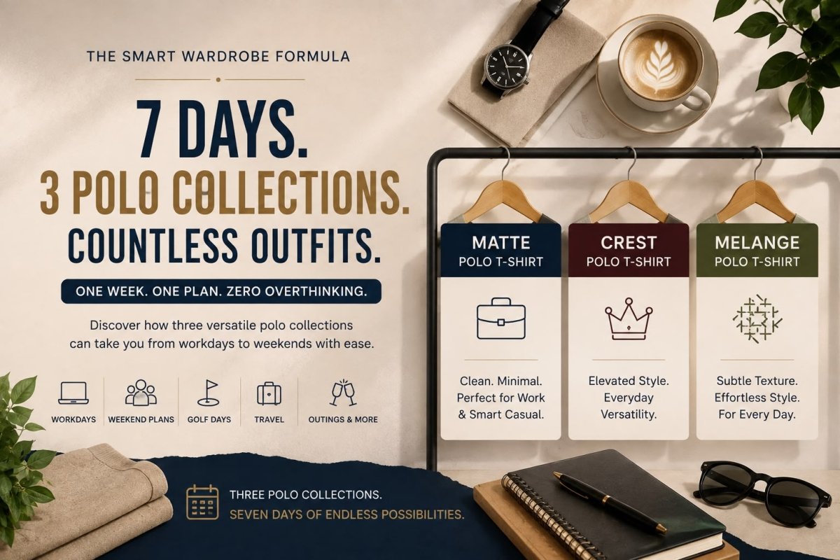 How to Build a Week of Outfits with Three Polo T-Shirts