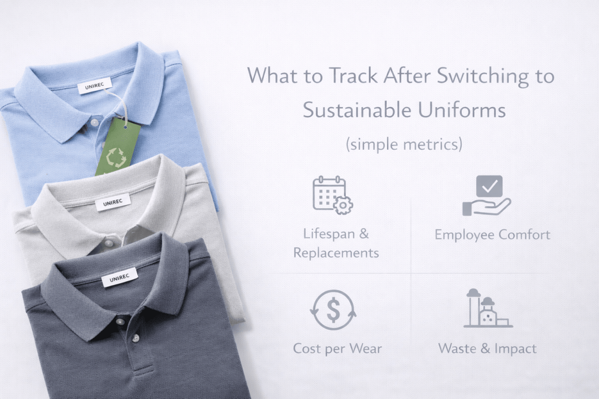 What to track after switching to sustainable uniforms  (simple metrics)