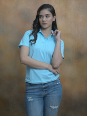 Blue Polo T-Shirt Women