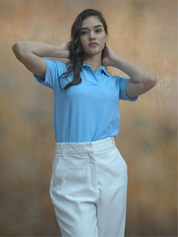 Blue Polo T-Shirt Women