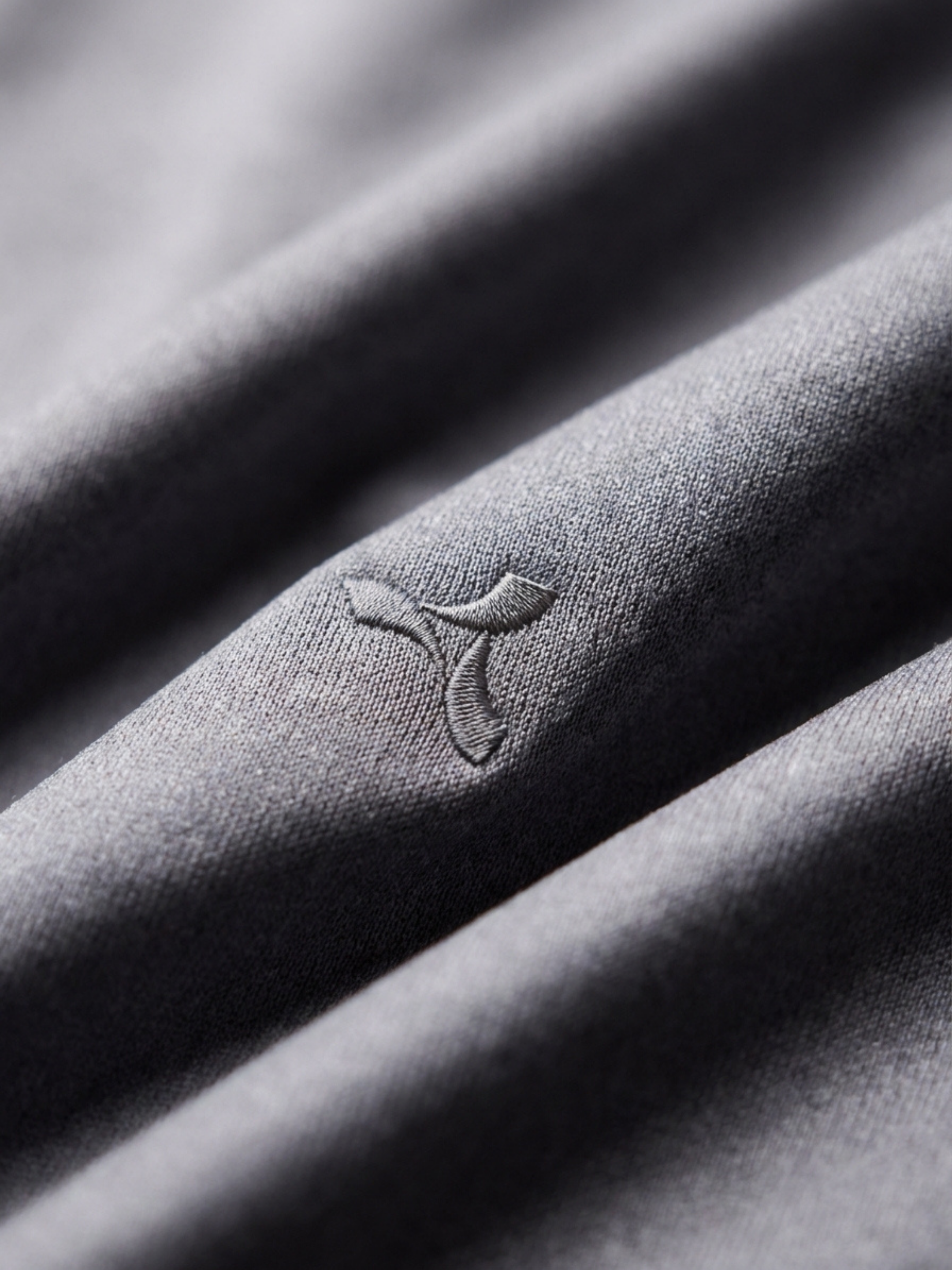 Melange Polo T Shirt for Men in Grey with Tipping Collar