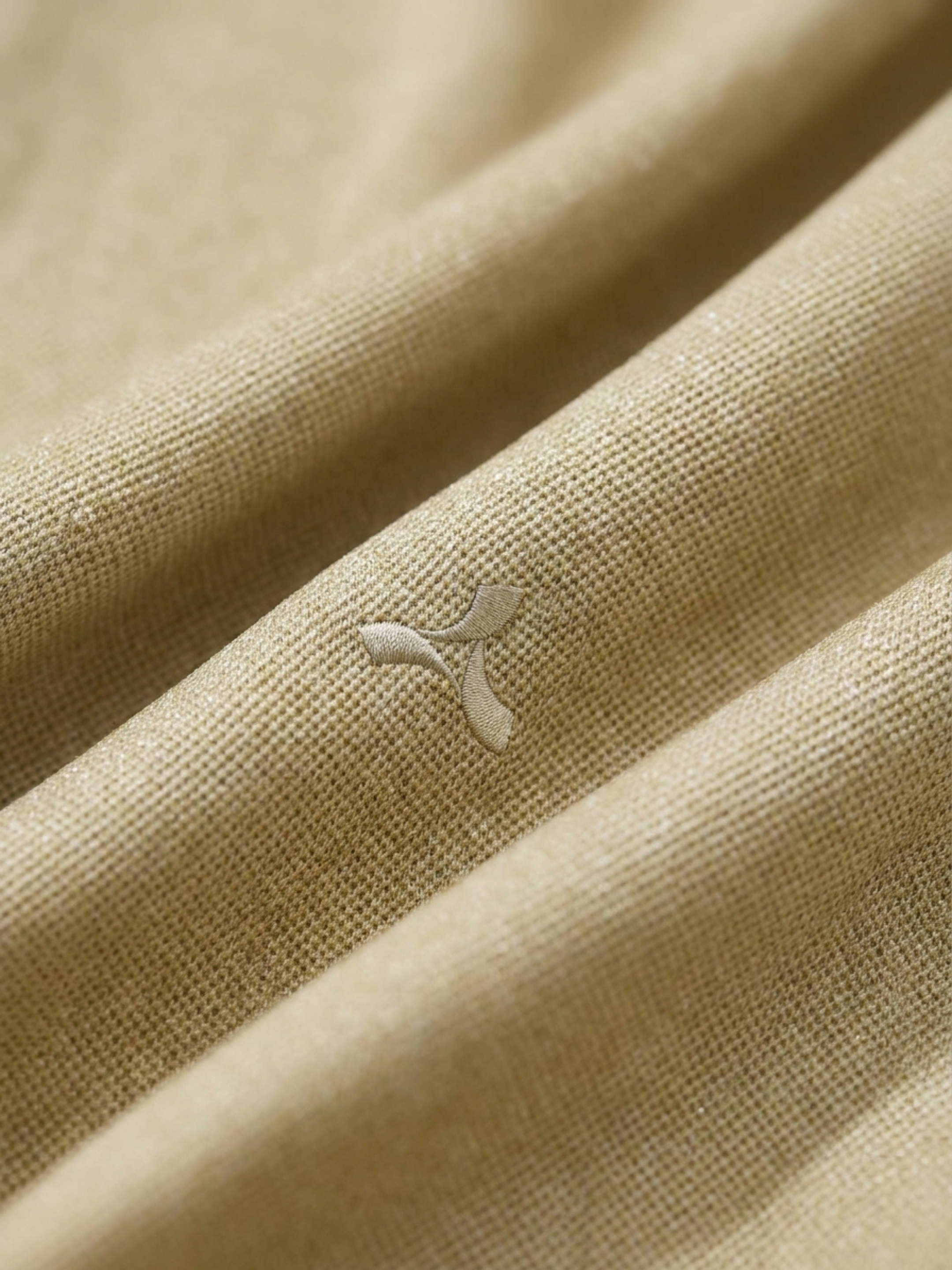 Men's Pista Melange Polo T Shirt with Contrast Collar