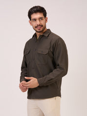 Unirec Olive Shacket for Men