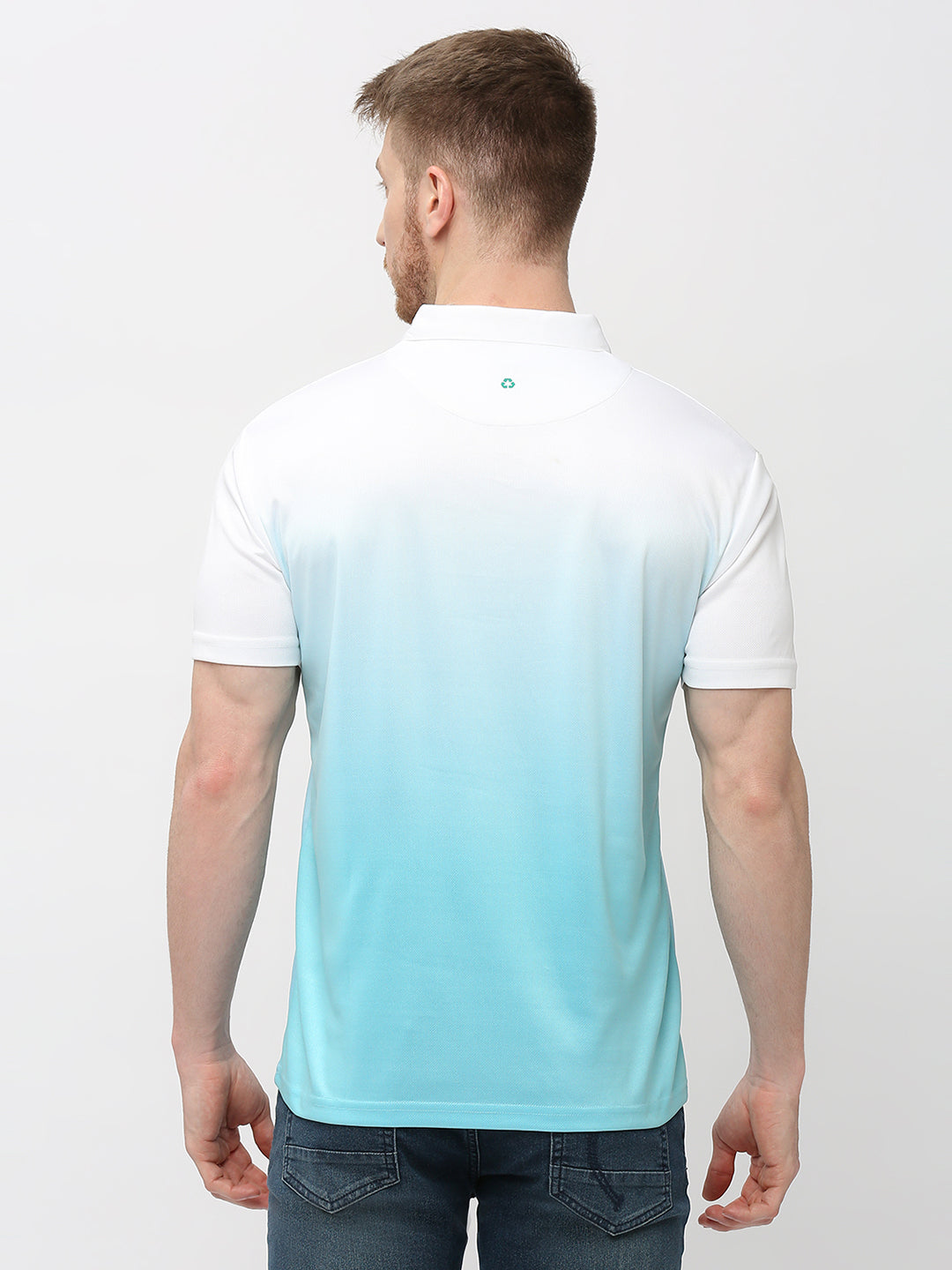 Polo T-shirt (Ombre) - Blue