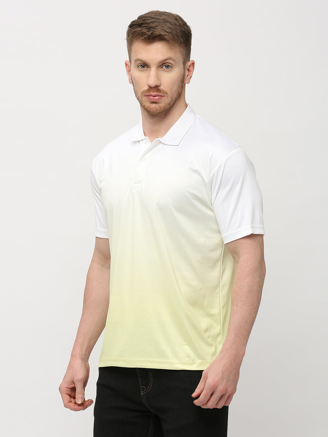 Polo T-shirt (Ombre) - Lime