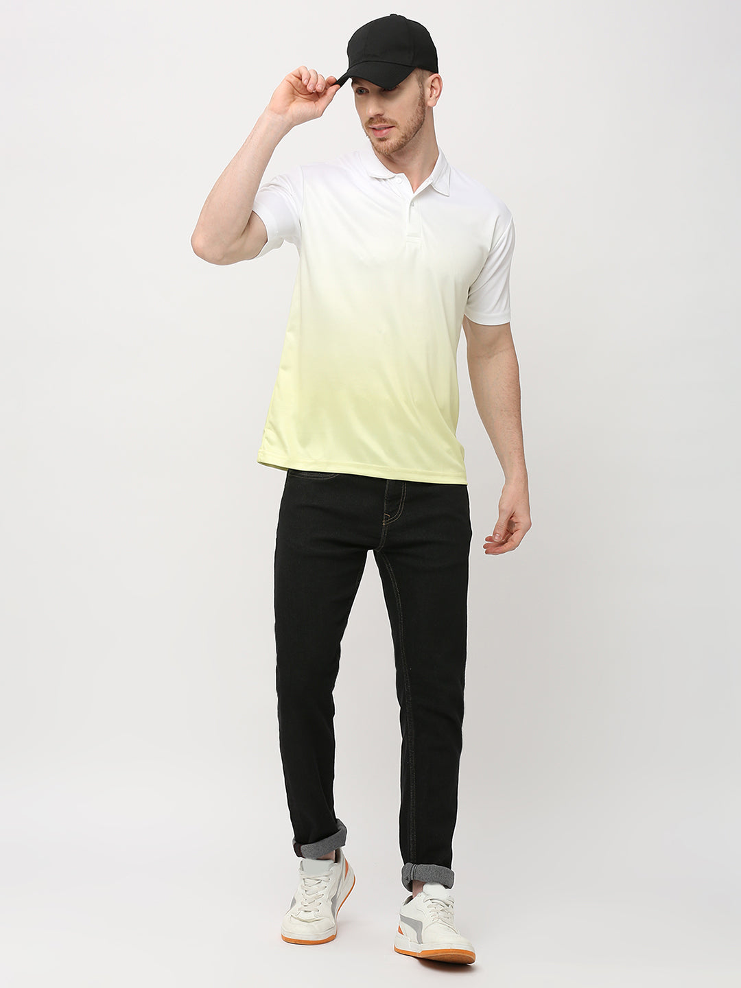 Polo T-shirt (Ombre) - Lime