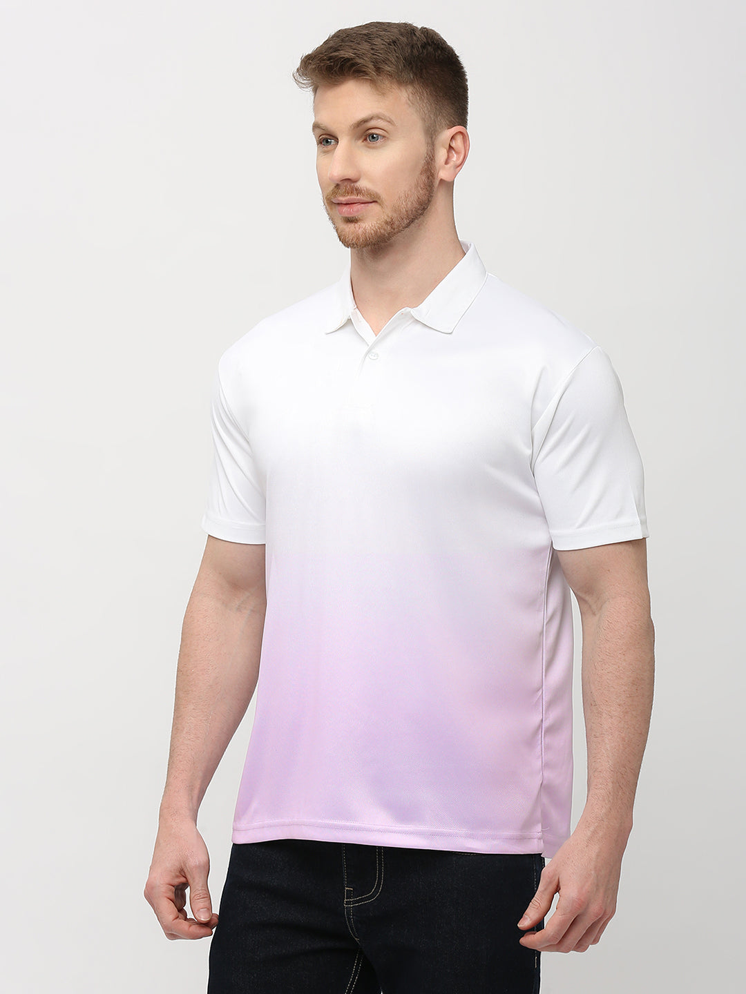 Polo T-shirt (Ombre) - Purple