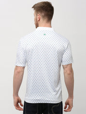 Polo T-shirt (Anchor Print) - White