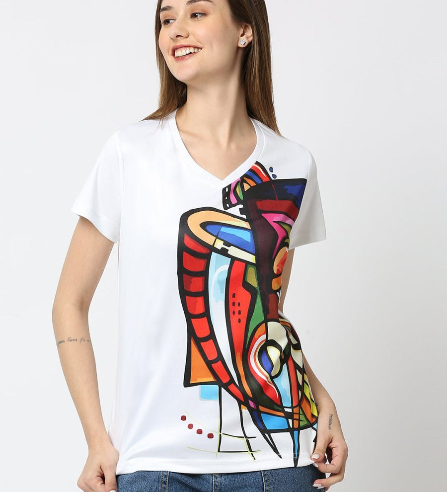 White Women's T-shirt