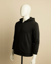 All Weather Black Hoodie – Cool, Stylish & Sustainable Hoodie for Men & Women