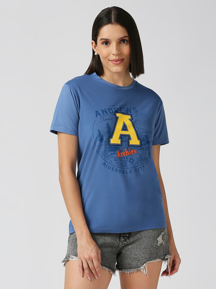 Archies Blue Women T-shirt