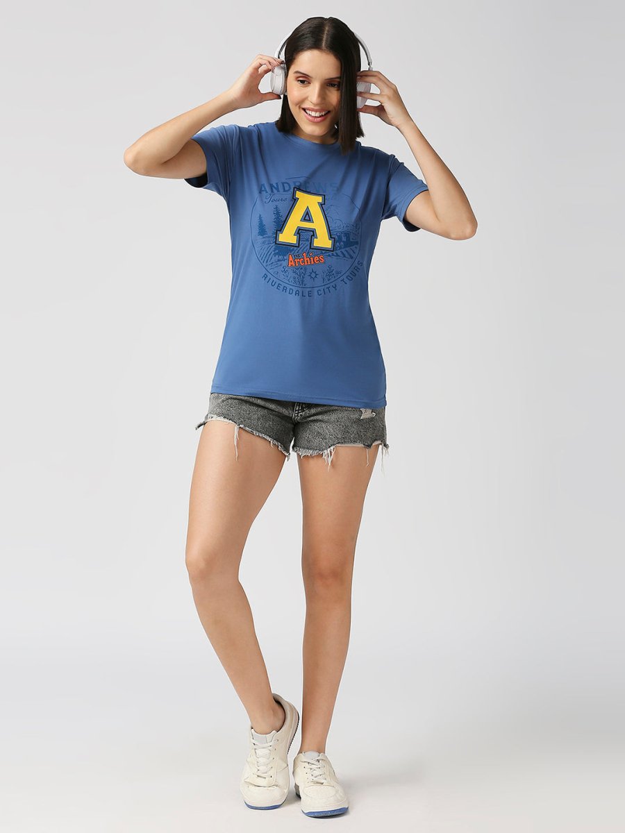 Archies Blue Women T-shirt