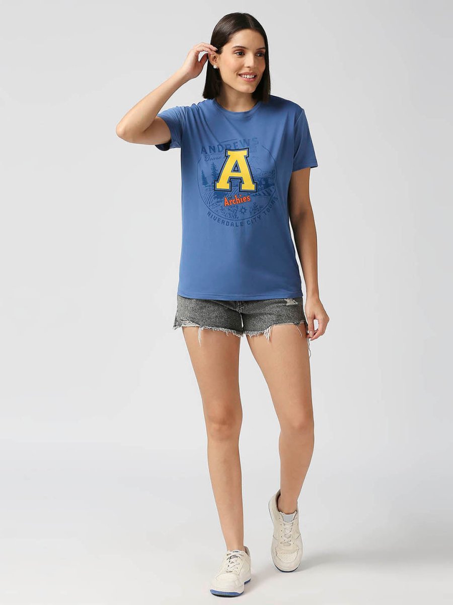 Archies Blue Women T-shirt