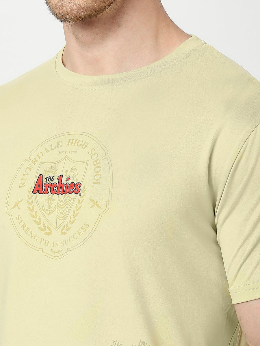 Archies Yellow T-shirt for Men