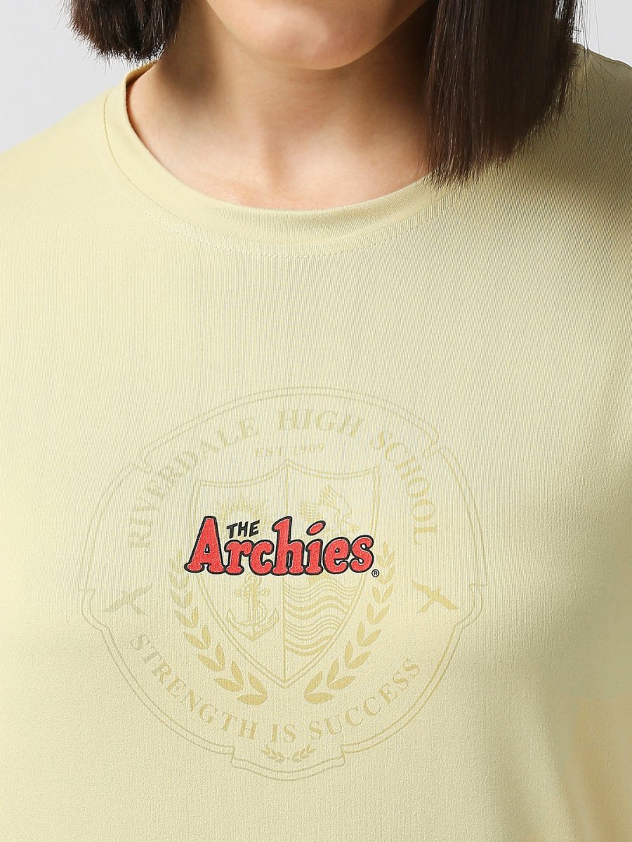 Archies Yellow T-shirt for Women