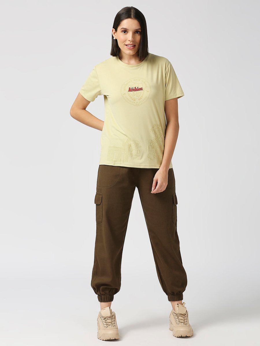 Archies Yellow T-shirt for Women