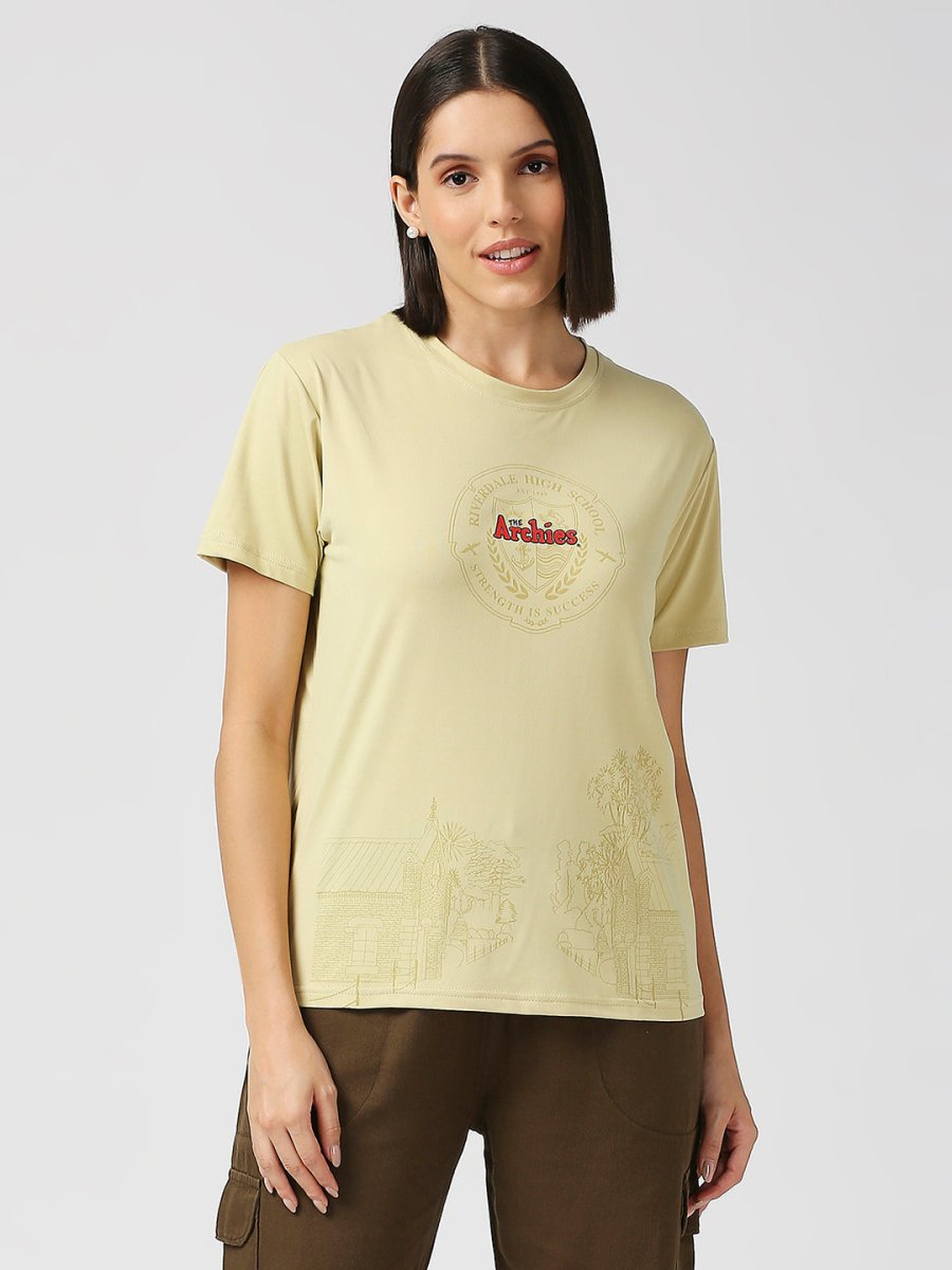 Archies Yellow T-shirt for Women