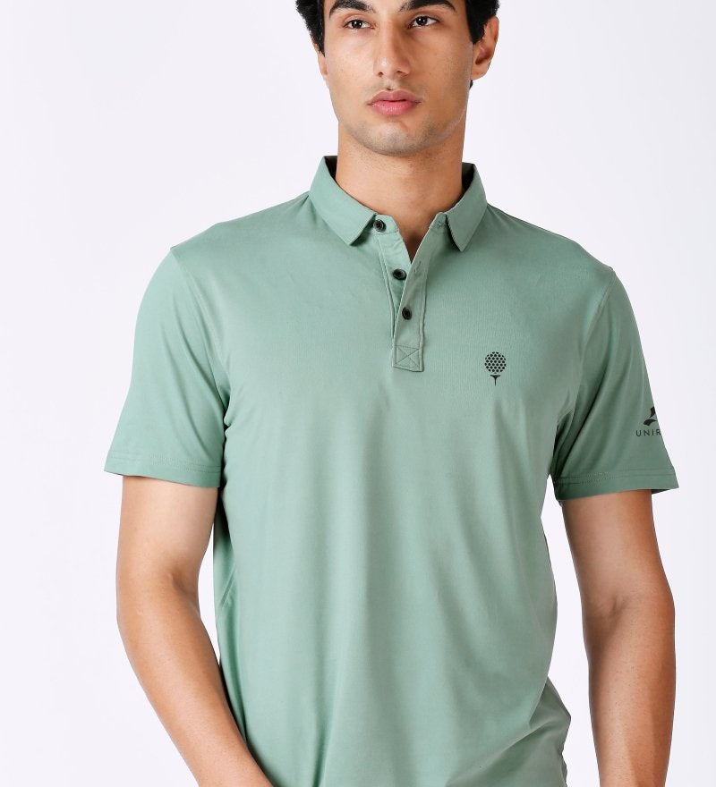 Solid Feather Touch Polo T-shirt