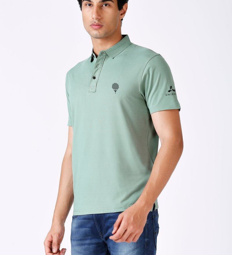 Solid Feather Touch Polo T-shirt