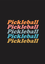 Black Dry Fit T-Shirt with “Pickleball, Pickleball, Pickleball!!” Quote