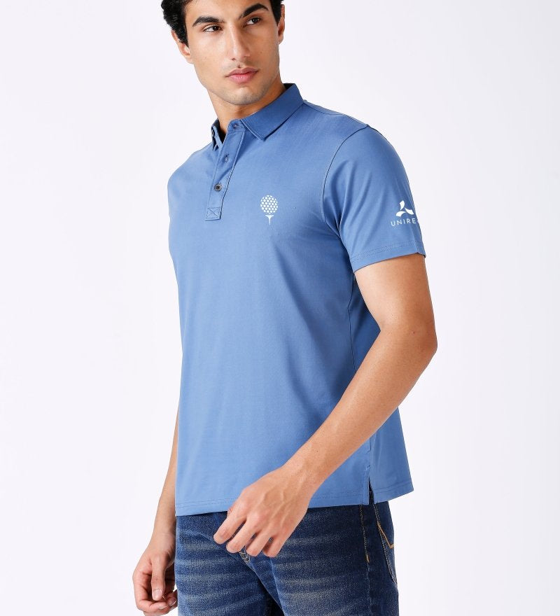 Solid Feather Touch Polo T-shirt