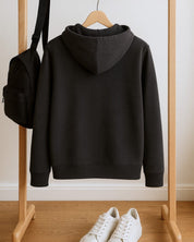 Classic Black Winter Hoodie – Warm, Stylish & Sustainable Sweatshirt for Men & Women