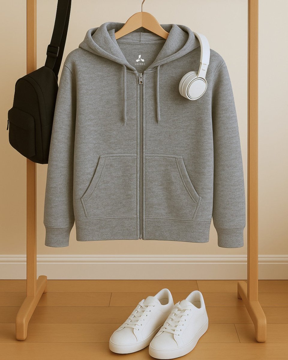 Classic Grey Winter Hoodie – Warm, Stylish & Sustainable Sweatshirt for Men & Women