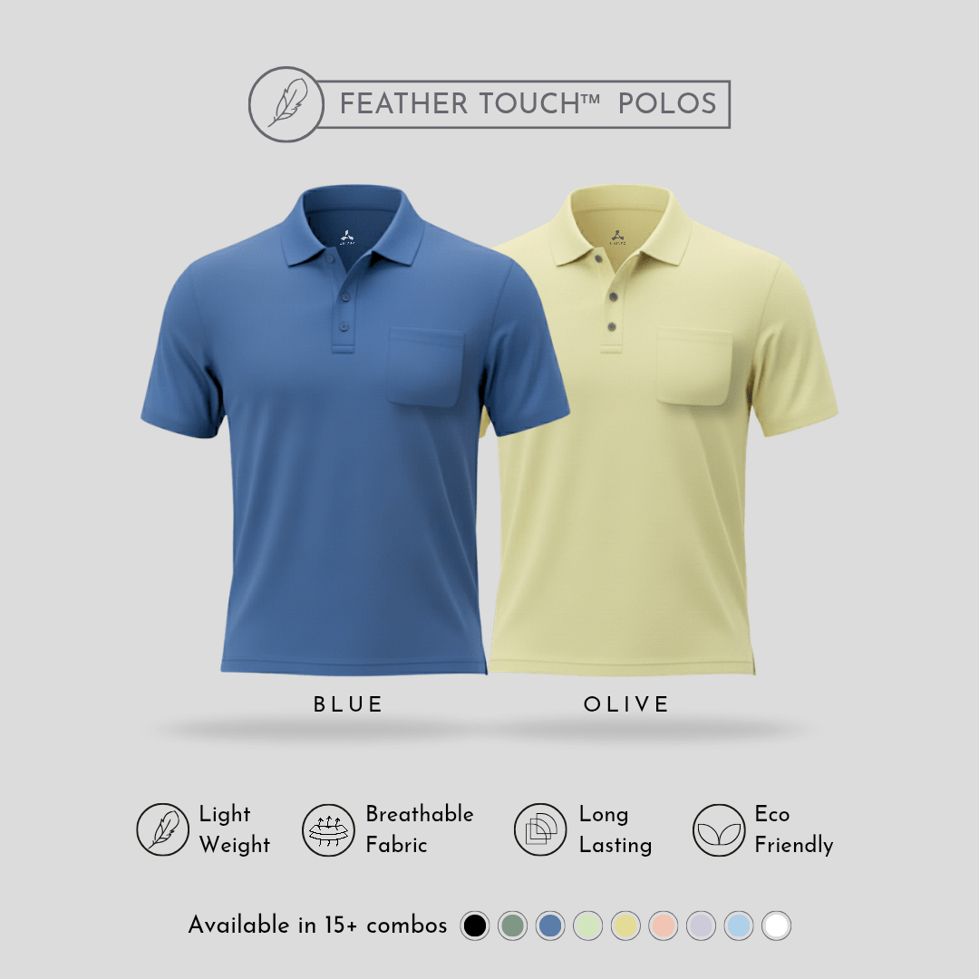 Feather Touch Polos with Pocket