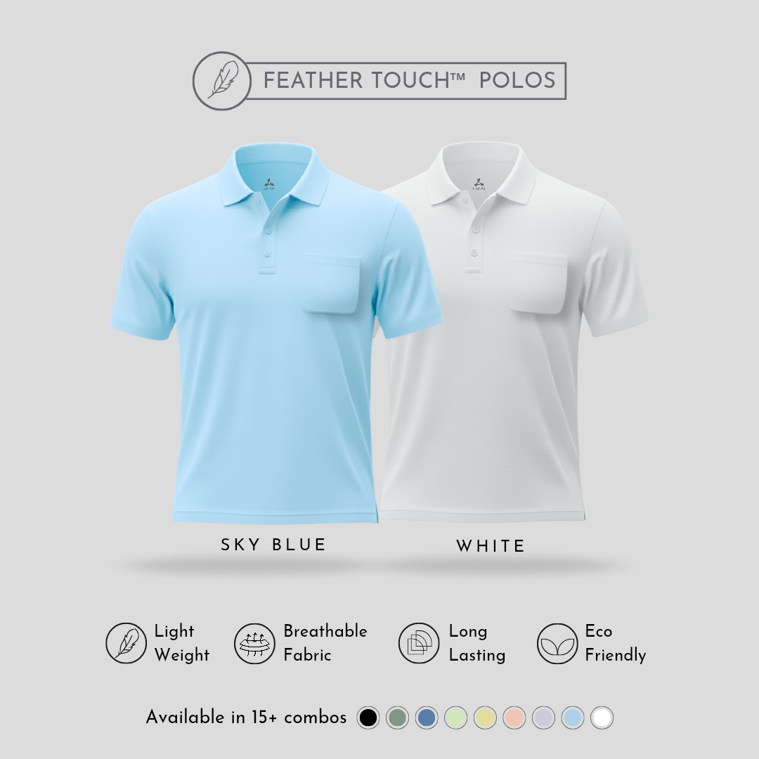Feather Touch Polos with Pocket