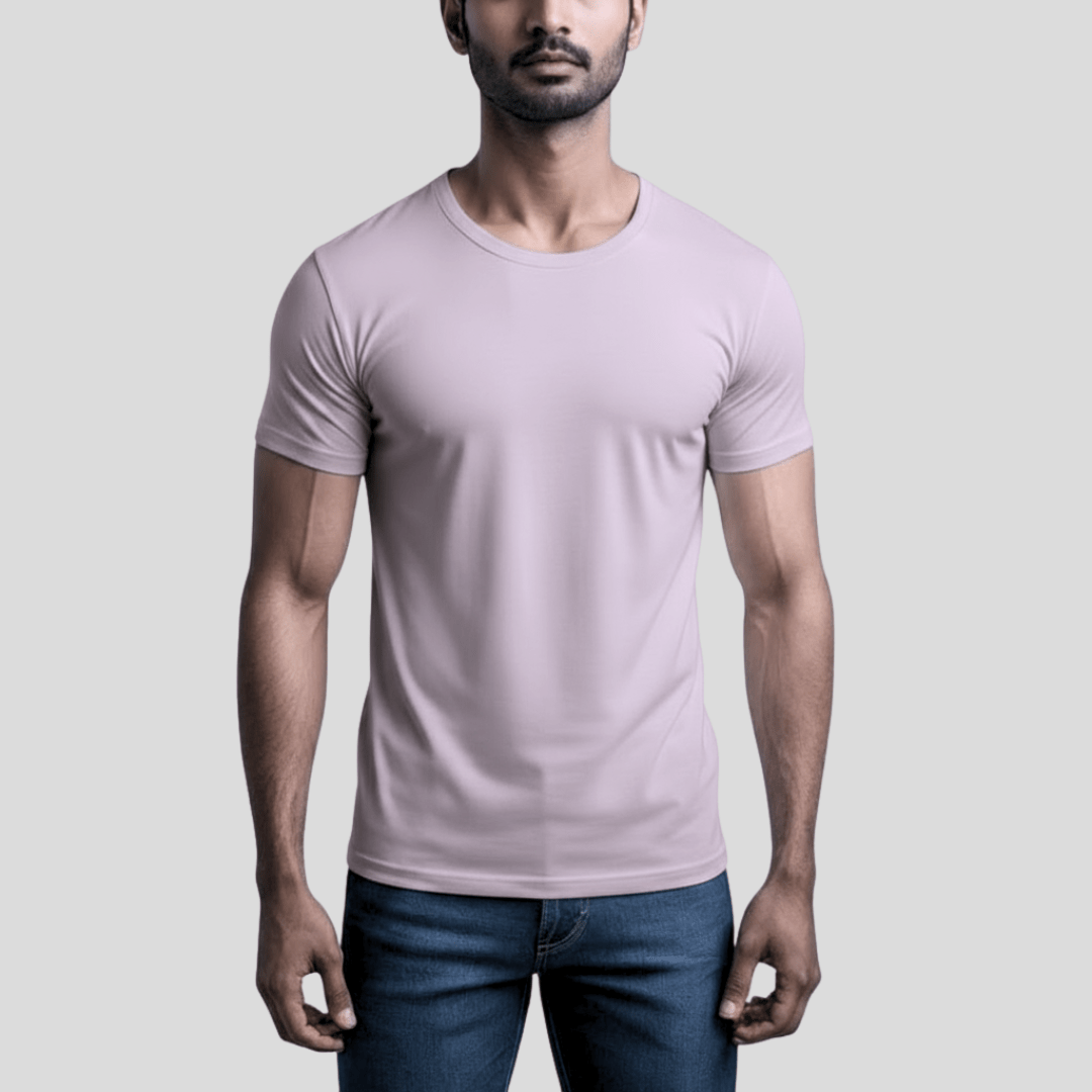 Feather Touch Round Neck T-Shirt
