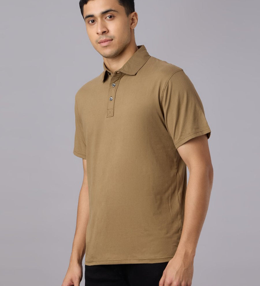 Solid Feather Touch Polo T-shirt