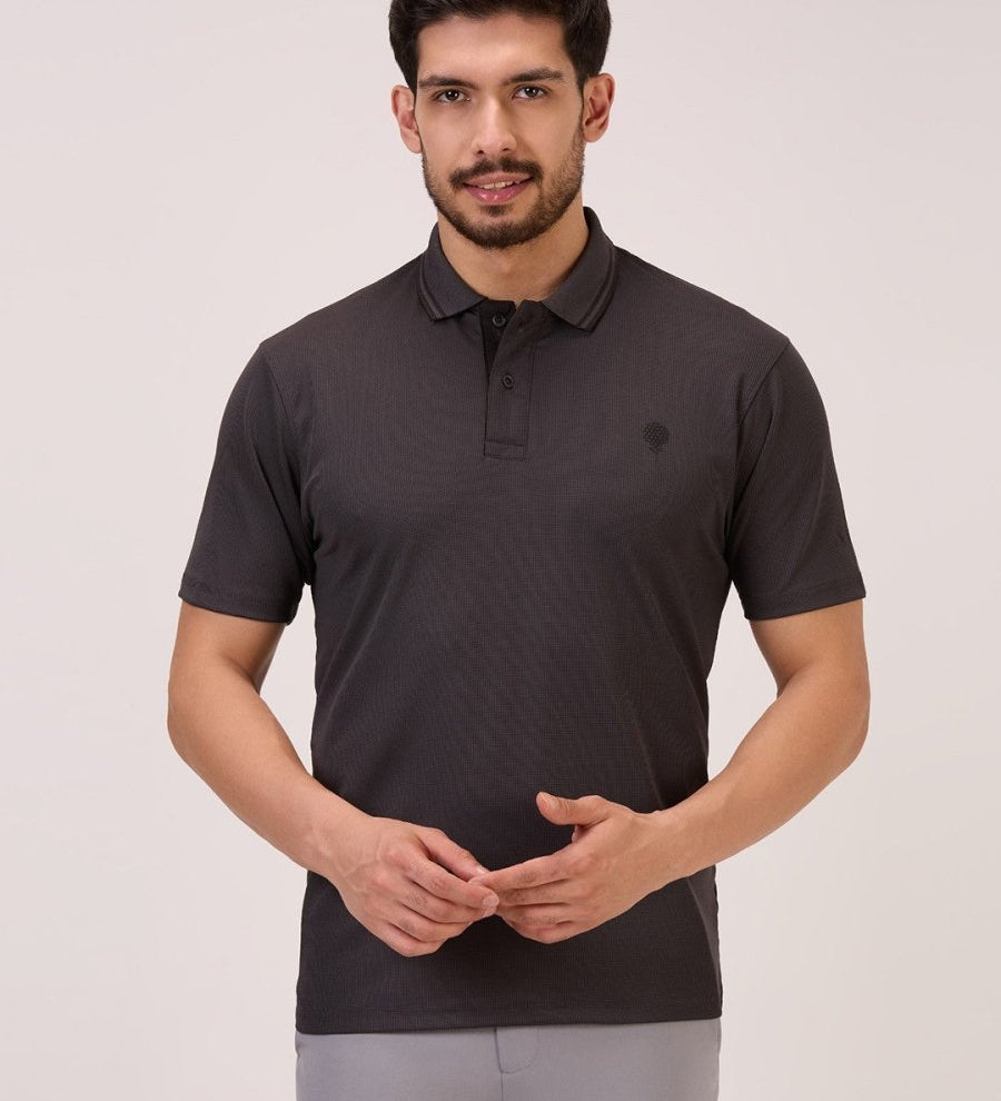 Golf self checks polo t shirt for men fawn styling