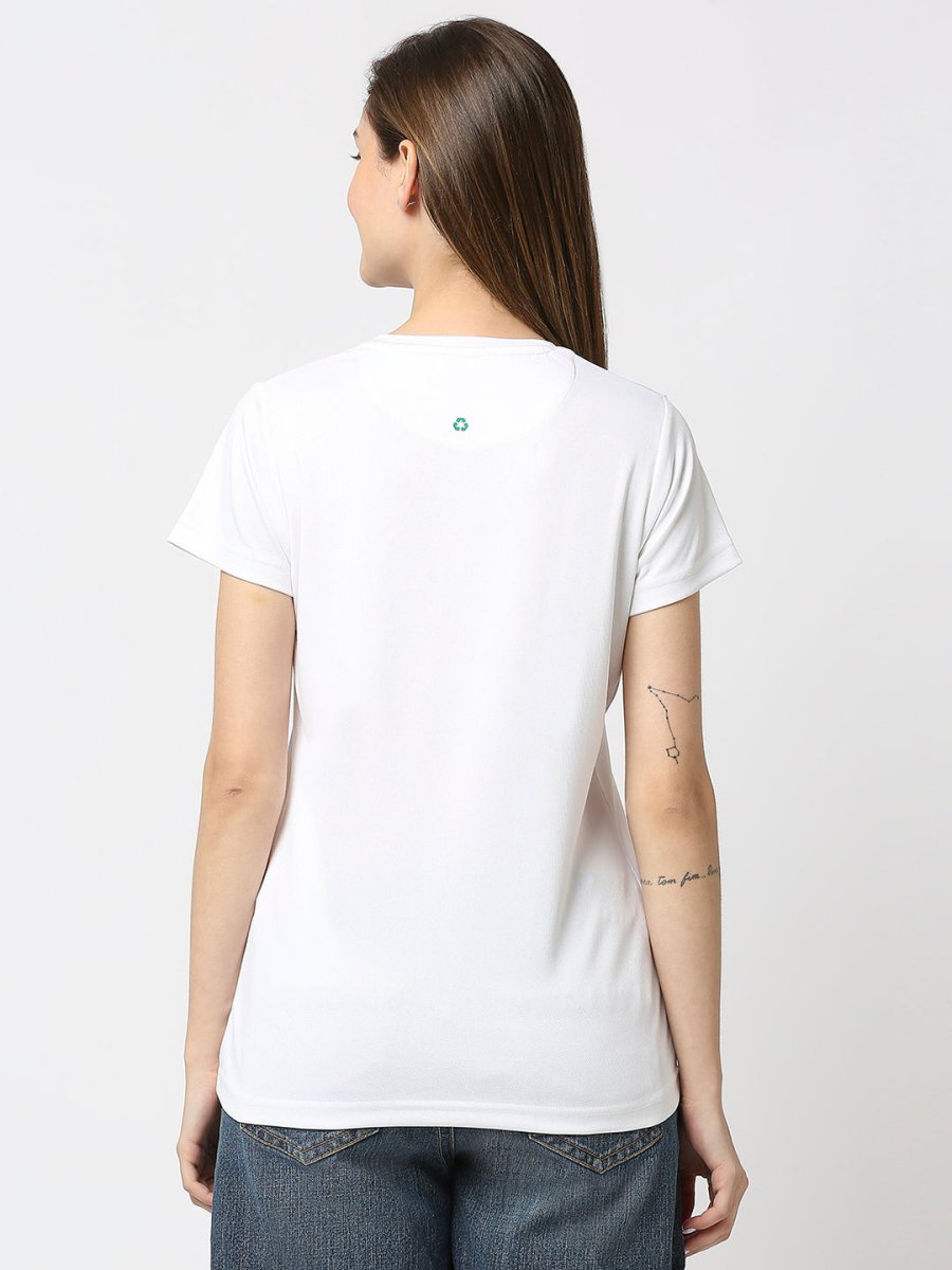 Women's White V-neck T-shirt