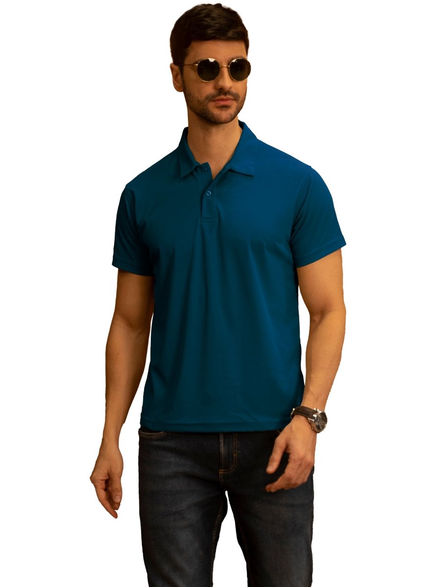 Solid Polo Collar T-shirt for Men's