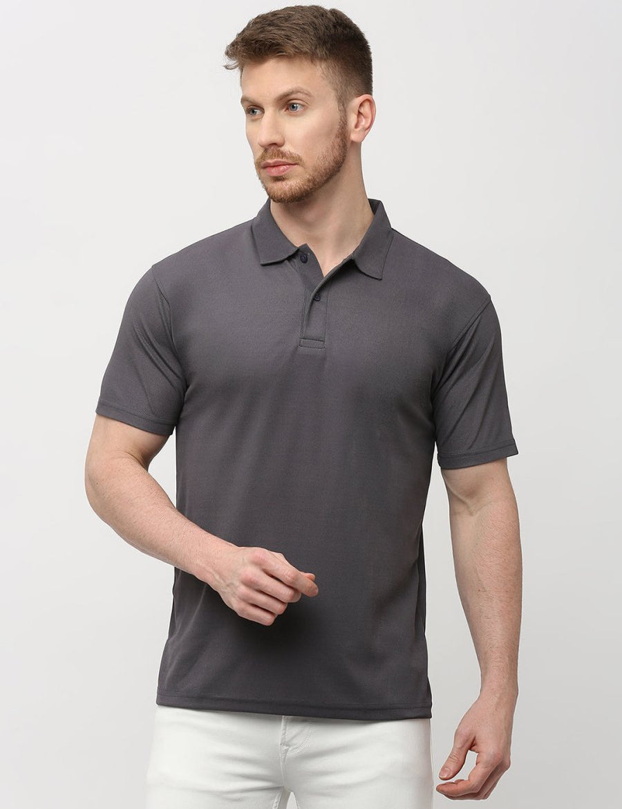 Grey Polo T-Shirt for Men