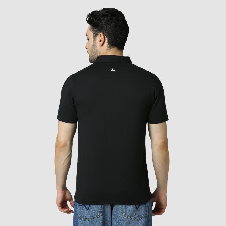 Black Feather touch Polo T-shirt